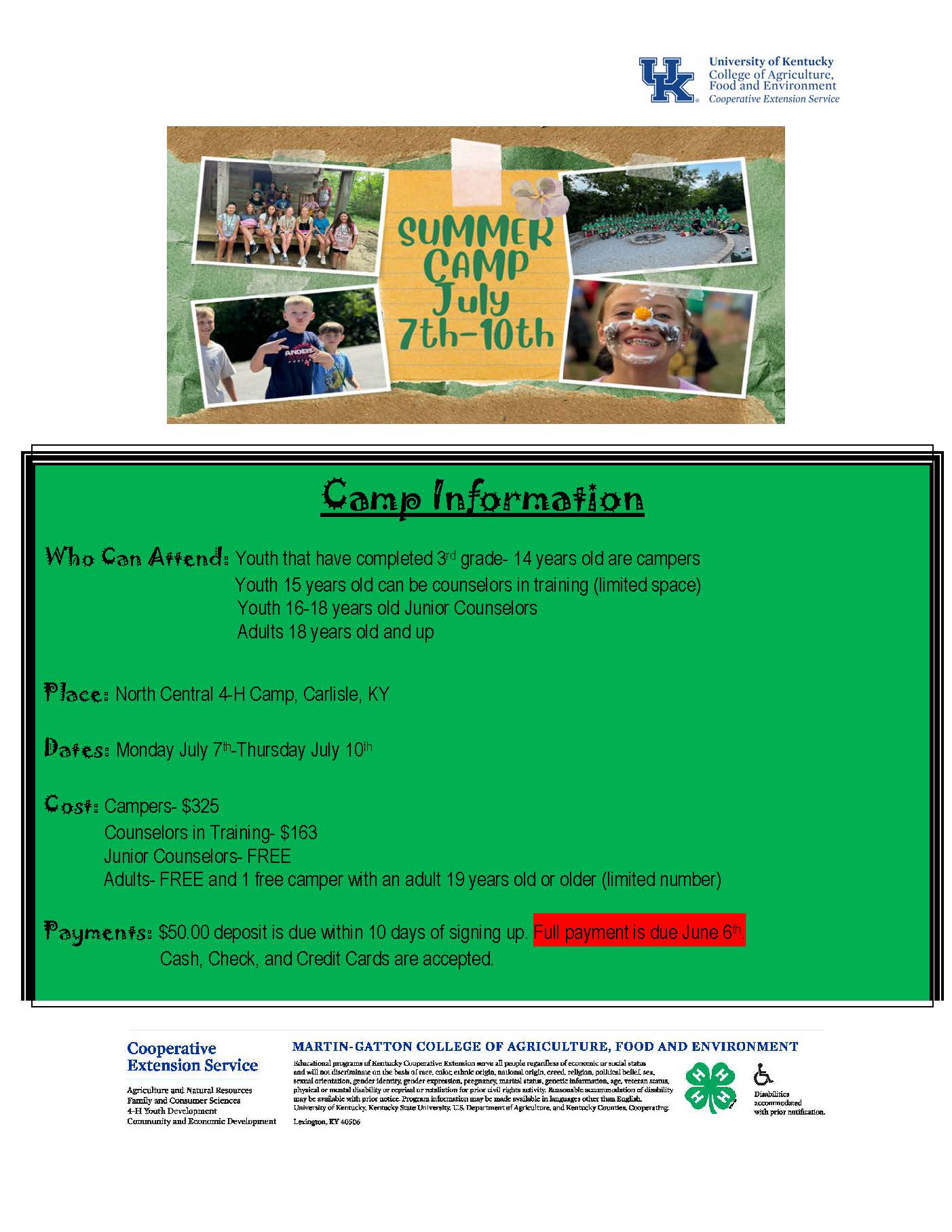 4-H 2025 Informational Flyer