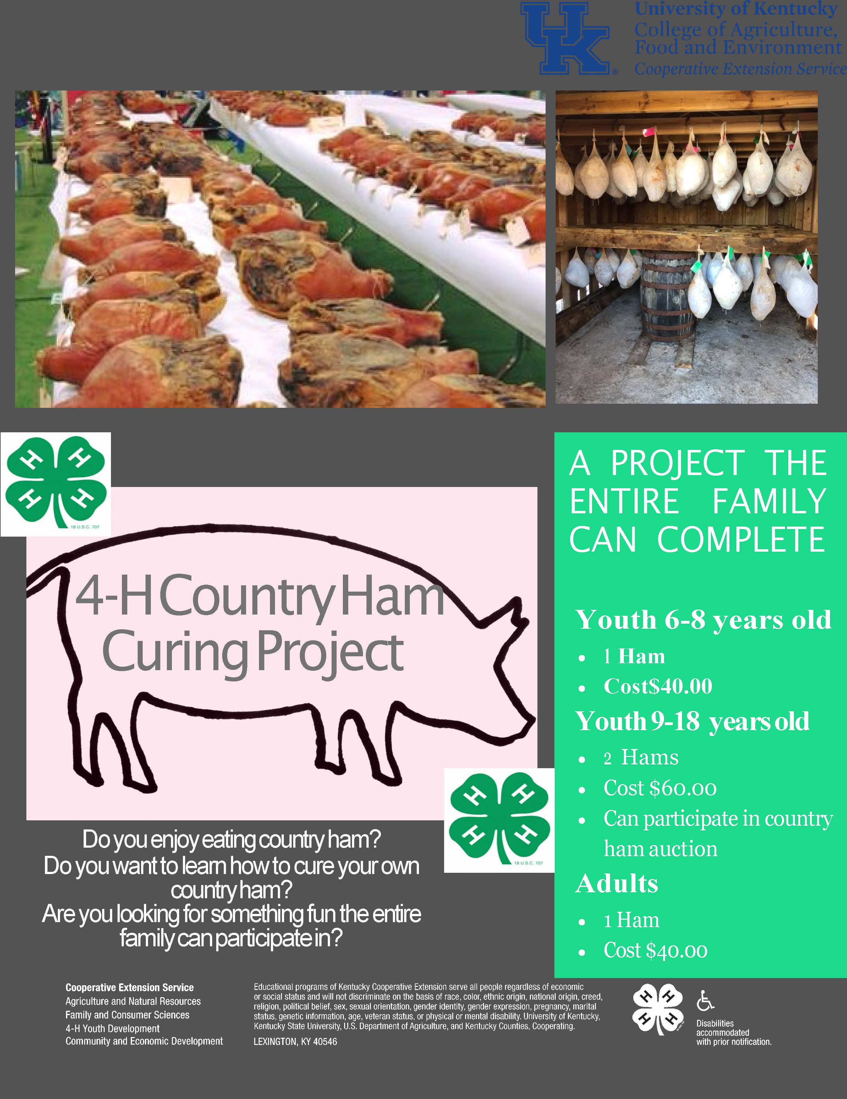 2023 Youth Packet Page 1 of Country Ham Project